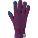 Smartwool Striped Liner Glove - Bauman's Running & Walking Shop