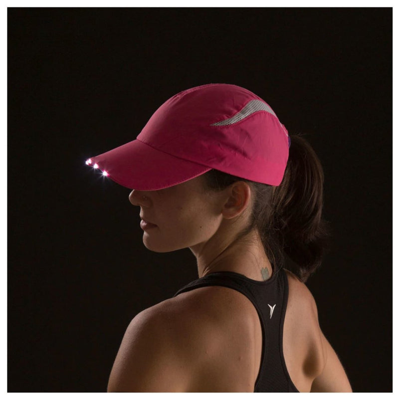 SPIbeams LED High Visibility Hat - Bauman's Running & Walking Shop