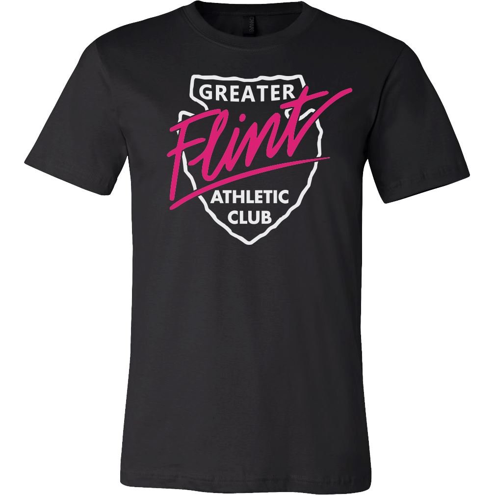 Unisex Jersey Tee - GFAC Pink Flint - Bauman's Running & Walking Shop