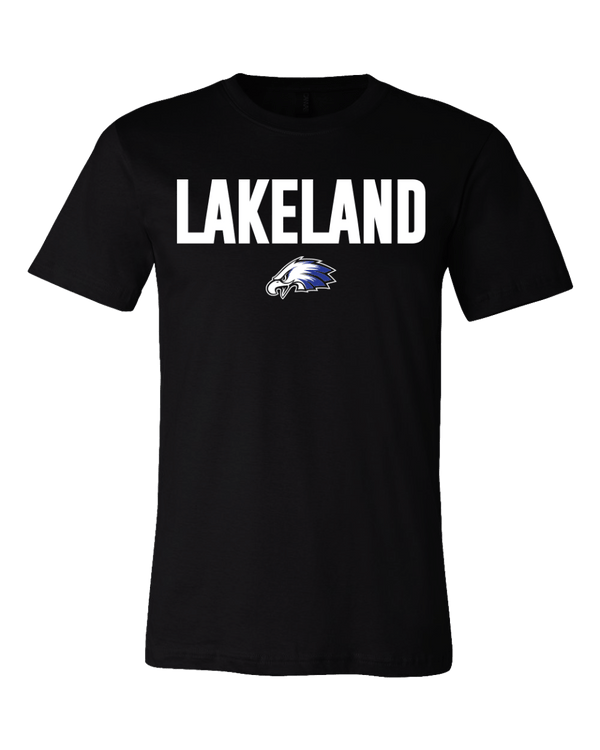 Unisex Jersey Tee - Lakeland Track Team Logo - Bauman's Running & Walking Shop