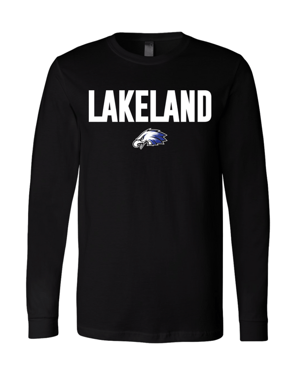 Unisex Long Sleeve Jersey Tee - Lakeland Track Team Logo - Bauman's Running & Walking Shop