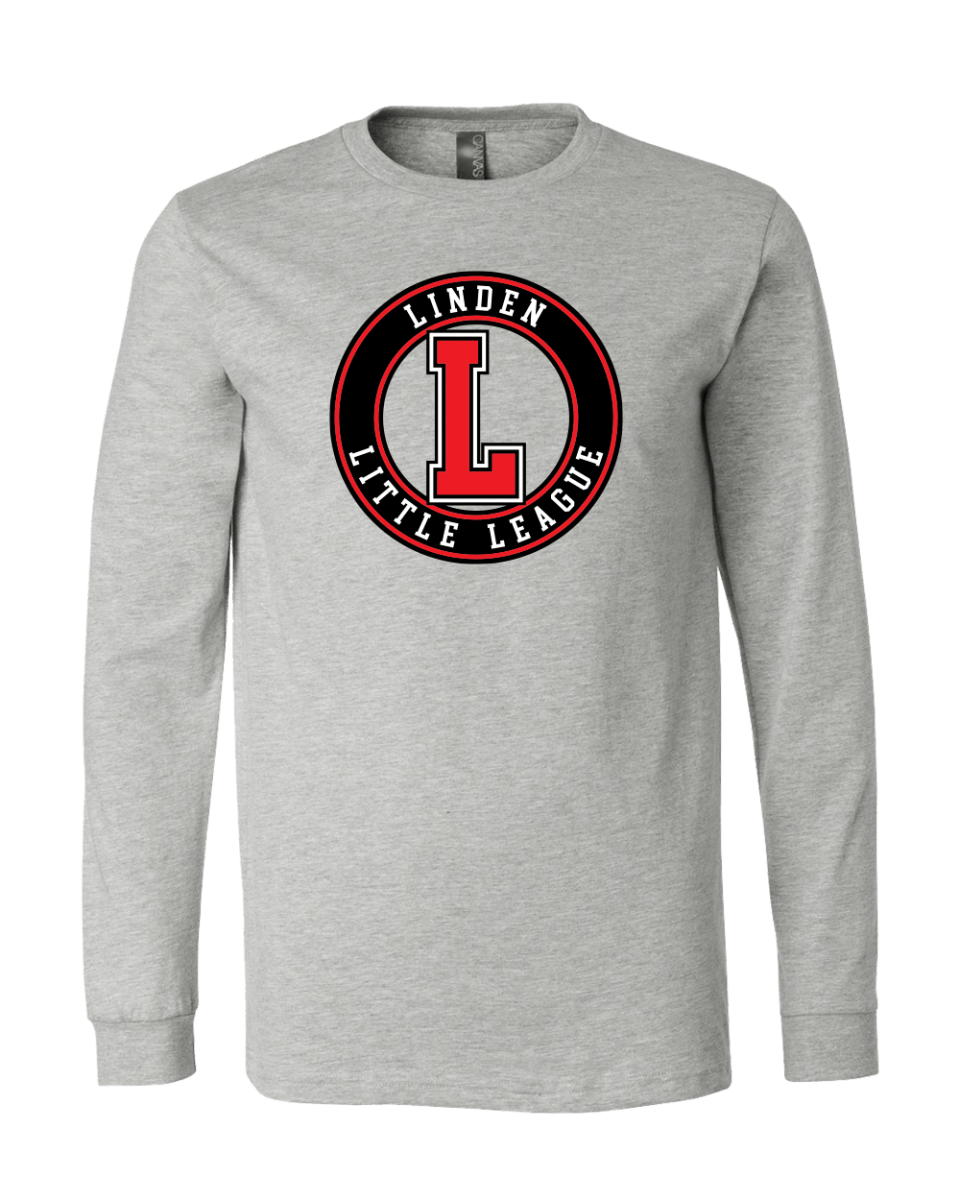 Unisex Long Sleeve Jersey Tee - Linden Little League - Bauman's Running & Walking Shop