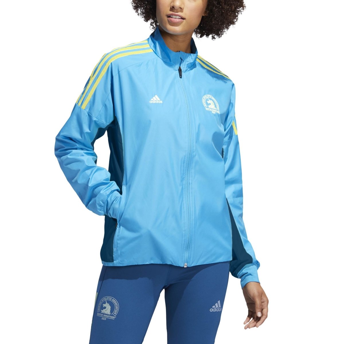 Women's adidas 2019 Boston Marathon Celebration Jacket - Bauman's Running & Walking Shop