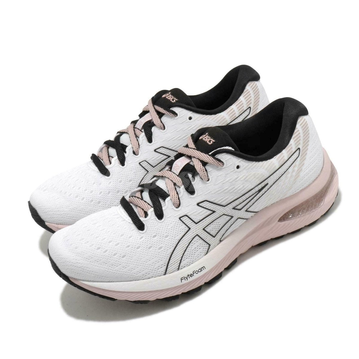 Womens white asics fashion running shoes