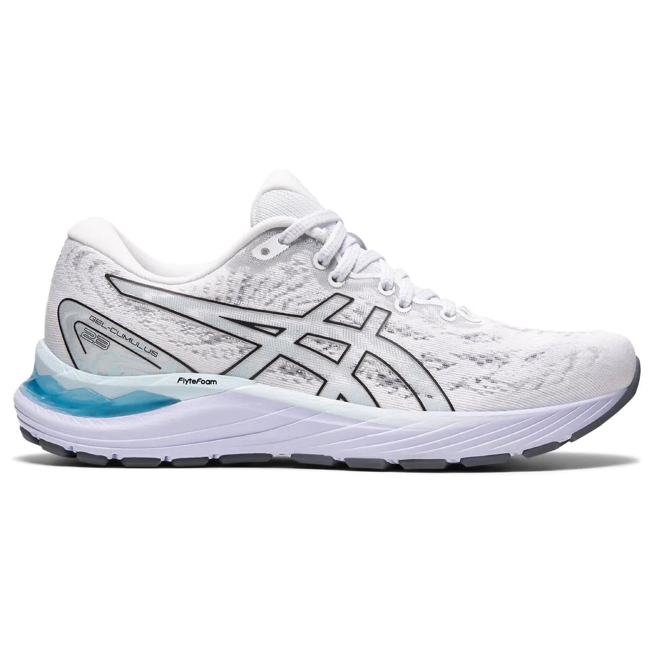 Women s ASICS GEL CUMULUS 23 White Black