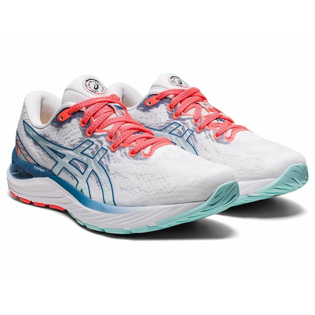 Women's ASICS GEL-CUMULUS 23 (White/Grey Floss) - Bauman's Running & Walking Shop