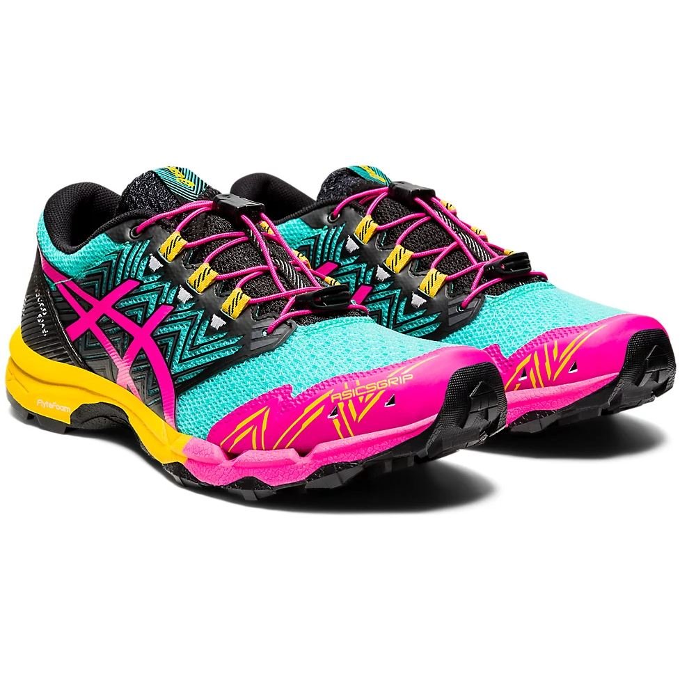 Women's ASICS GEL-FujiTrabuco SKY (Sea Glass/Pink Glow) - Bauman's Running & Walking Shop