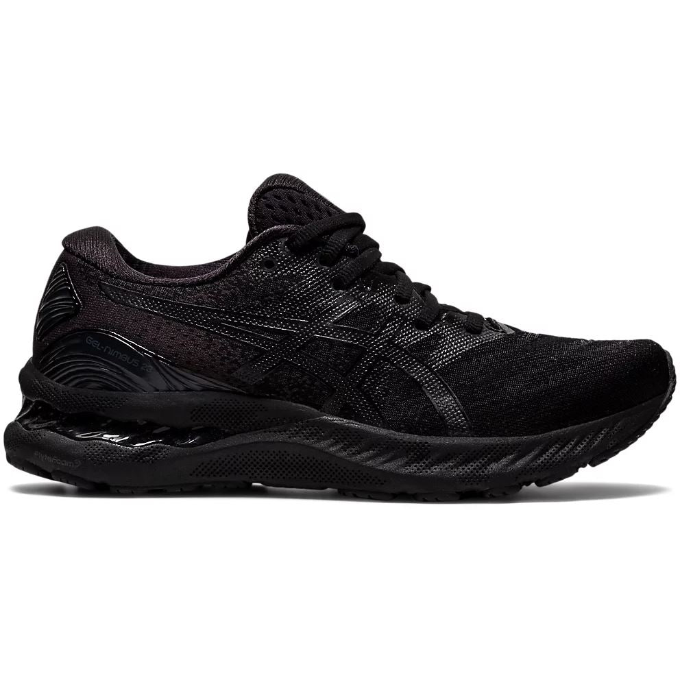 Women's ASICS GEL-NIMBUS 23 (Black/Black) - Bauman's Running & Walking Shop