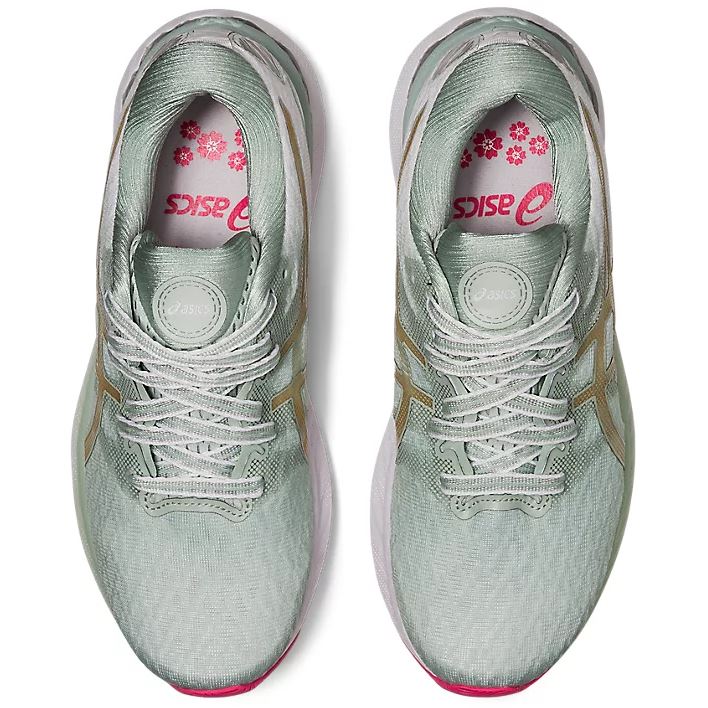 Women's ASICS Gel-Nimbus 23 (Lichen Rock/Champagne) - Bauman's Running & Walking Shop