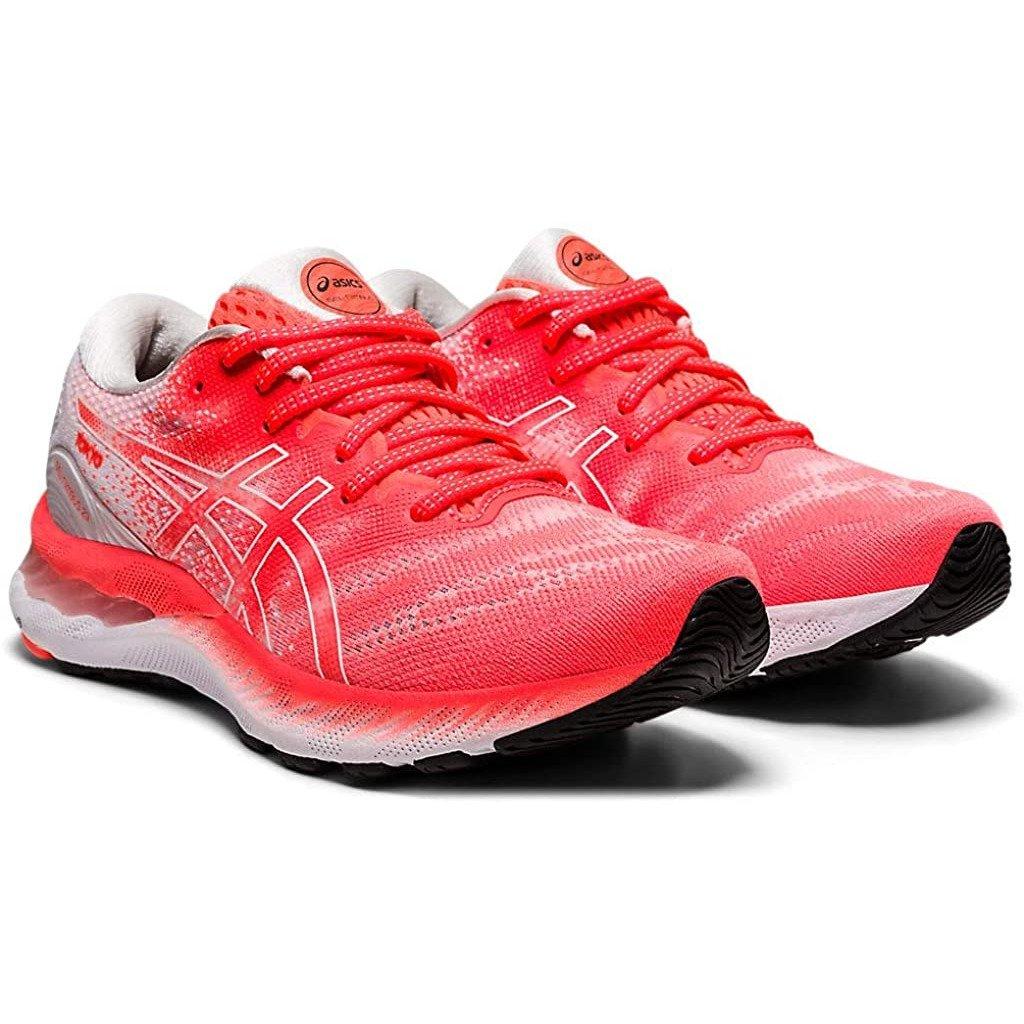 Women's ASICS Gel-Nimbus 23 Tokyo (Sunrise Red/White) - Bauman's Running & Walking Shop
