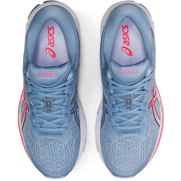 Women's ASICS GT-1000 10 (Soft Sky/Blazing Coral) - Bauman's Running & Walking Shop