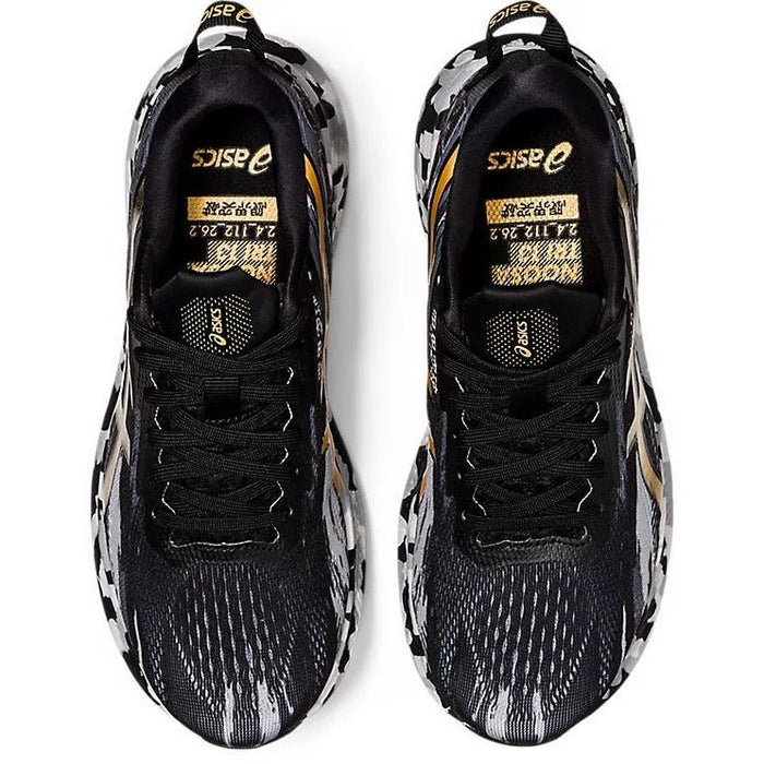 Asics gel noosa black and gold best sale