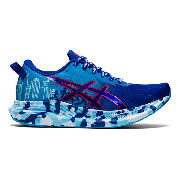 Women's ASICS NOOSA TRI 13 BOSTON (ASICS Blue/Red Alert) - Bauman's Running & Walking Shop