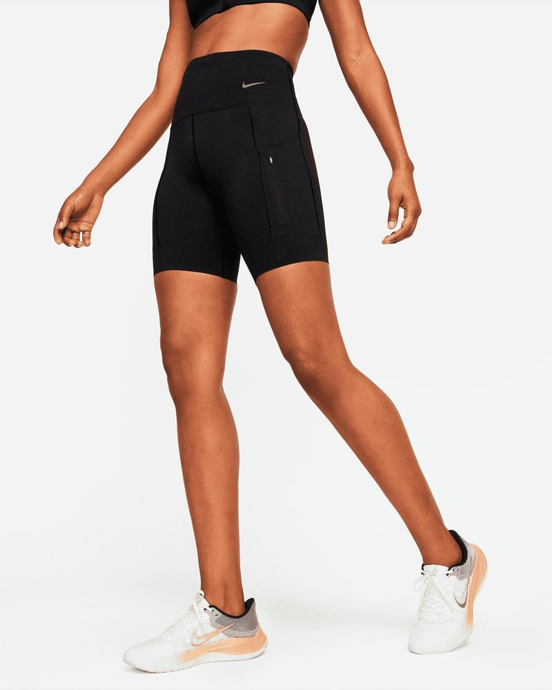 Women's Nike Dri-Fit Go High Waisted 8" Short - Bauman's Running & Walking Shop