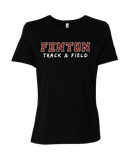Women's Relaxed Jersey Tee - Fenton Track & Field - Stripes - Bauman's Running & Walking Shop