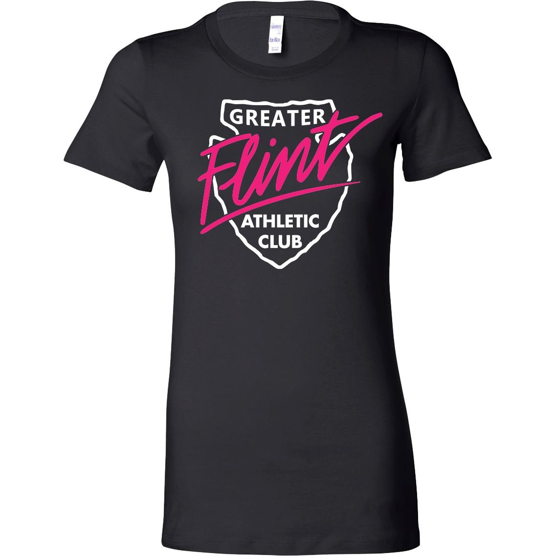 Women's Slim Fit Tee - GFAC Pink Flint - Bauman's Running & Walking Shop