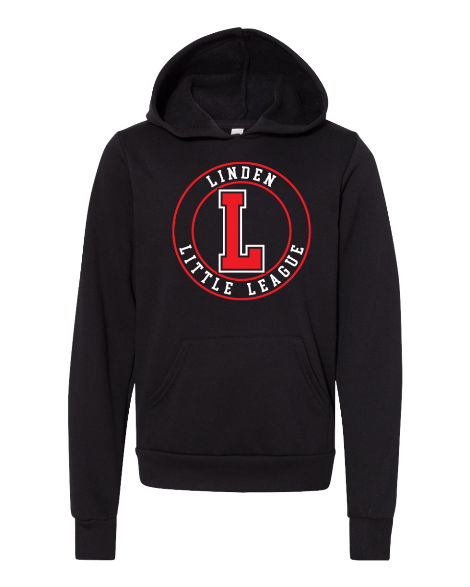 Youth Sponge Fleece Pullover - Linden Little League - Bauman's Running & Walking Shop